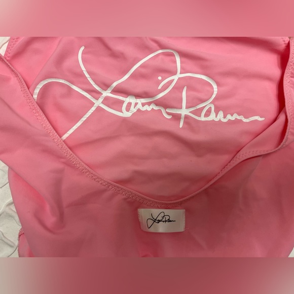 NWOT ⚜️💖⚜️ Laina Rauma rare! pink thong one piece bikini swimsuit - Picture 11 of 14